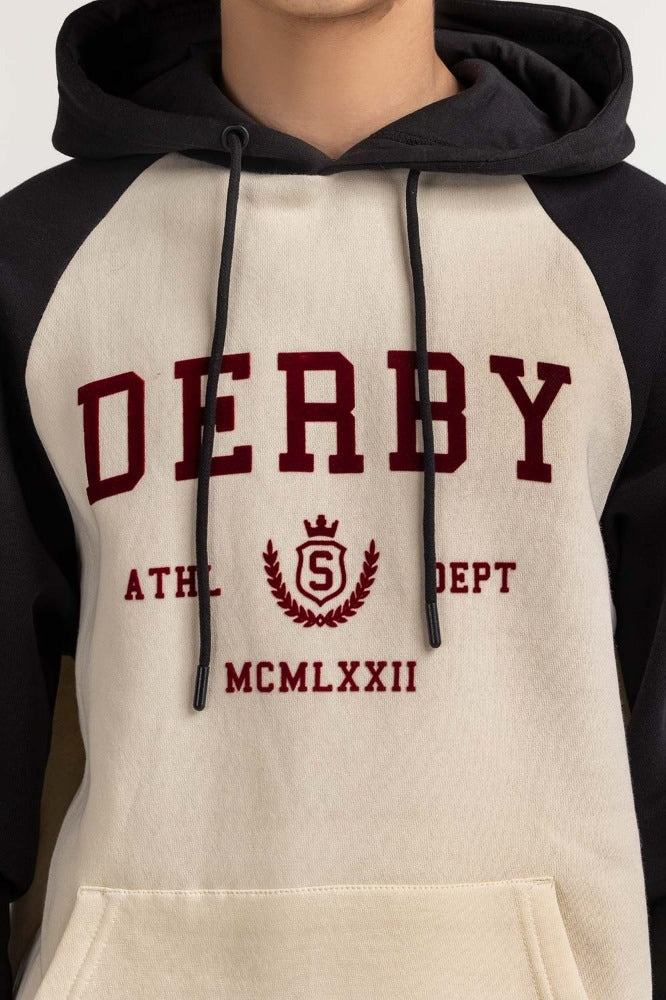 Black Elegent Textured Fashion Pullover Hoodie MN-POH-WS23-014