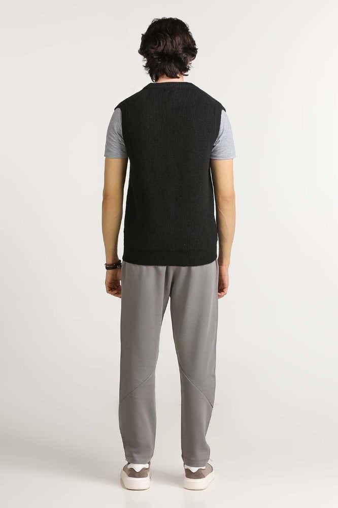 Black Fashion Cardigan MN-SWT-WS23-150