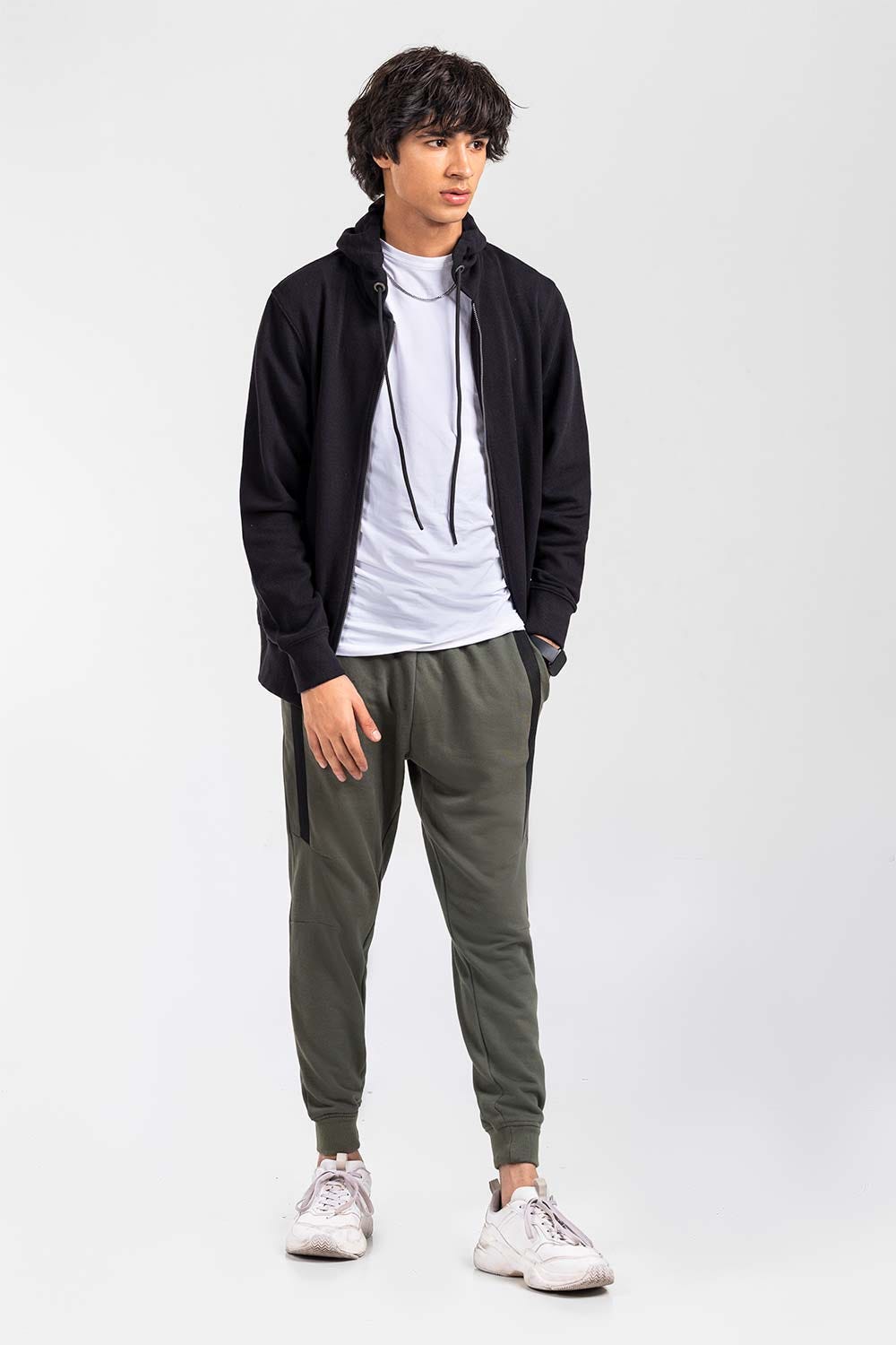 Black Fashion Hoodie JKT-HZJ-D50-02