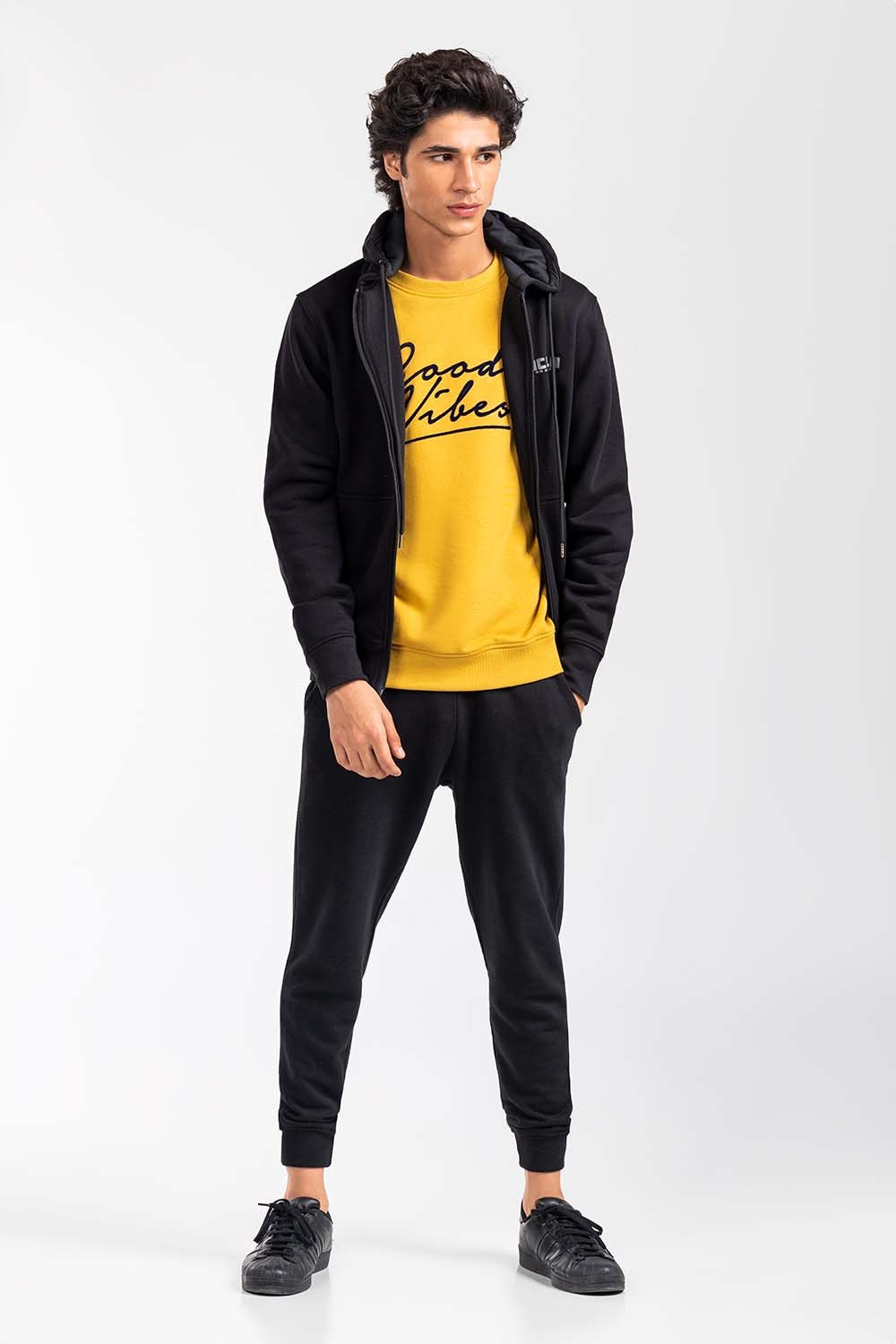 Black Fashion  Hoodie JKT-HZJ-D48-04