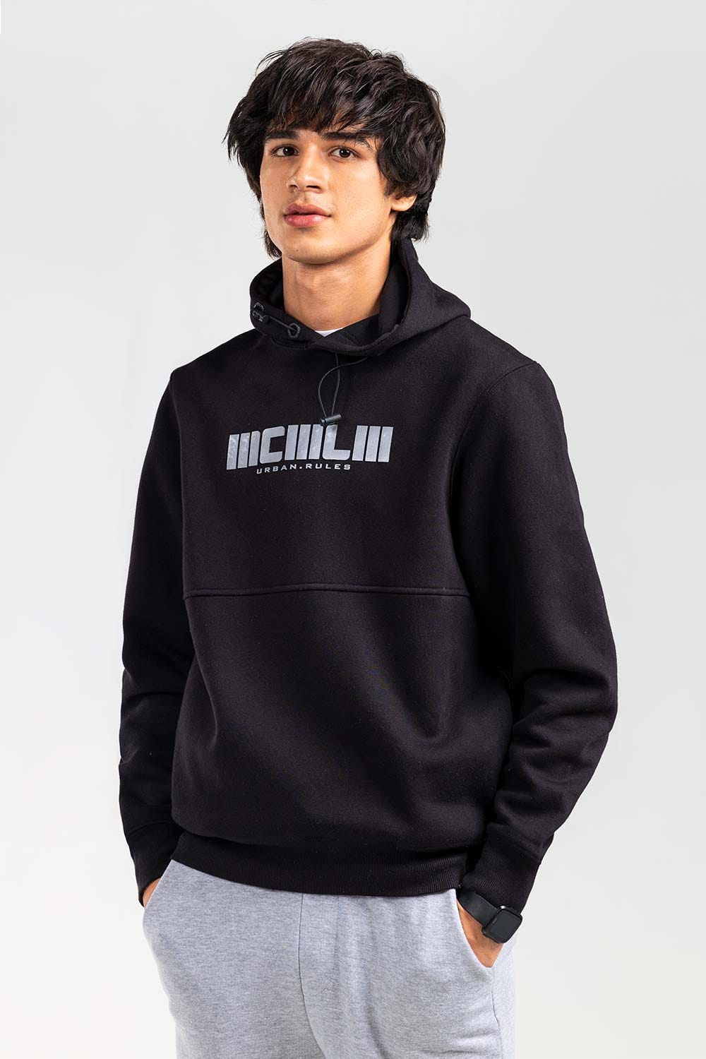 Black Fashion Hoodie JKT-POH-D15-02