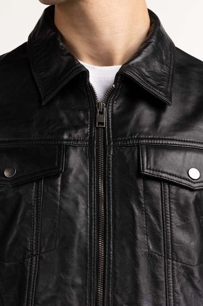 Black Fashion Jacket MN-JKT-WS23-069