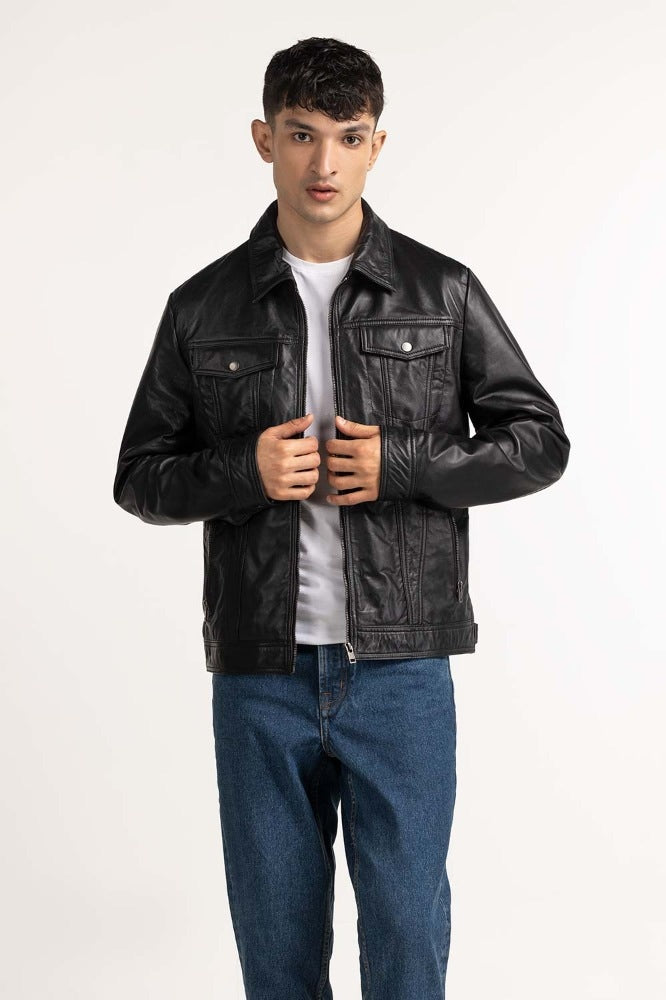 Black Fashion Jacket MN-JKT-WS23-069