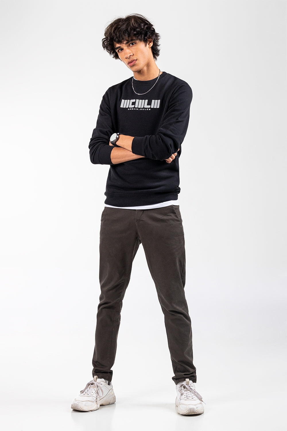 Black Fashion Sweatshirt JKT-MSS-D22-03