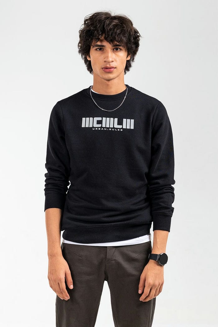 Black Fashion Sweatshirt JKT-MSS-D22-03