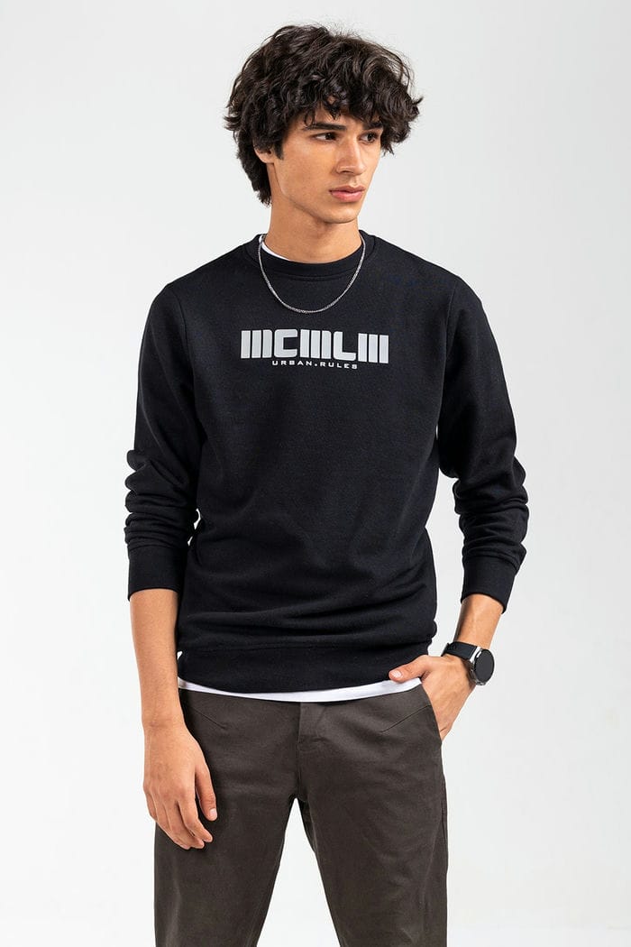 Black Fashion Sweatshirt JKT-MSS-D22-03