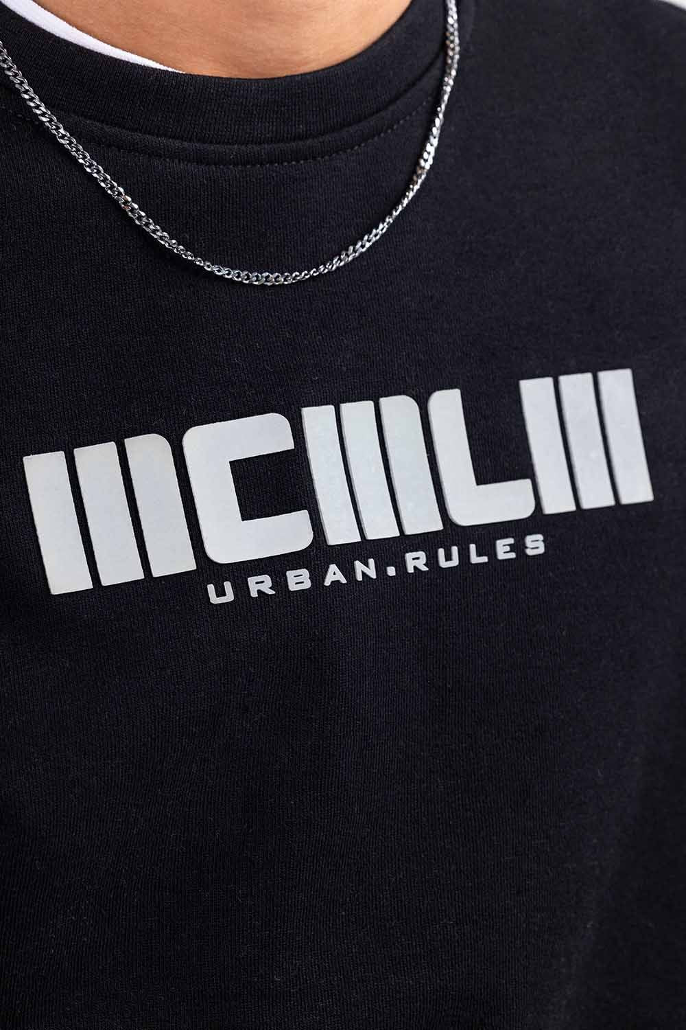 Black Fashion Sweatshirt JKT-MSS-D22-03