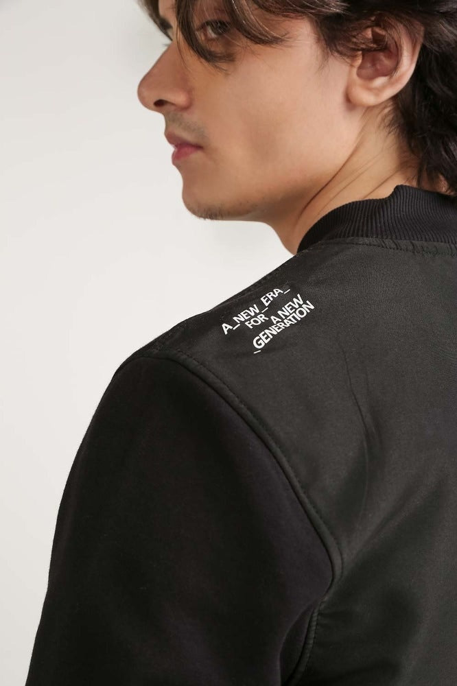 Black Fashion Knitted Jacket MN-KNJ-WS23-005