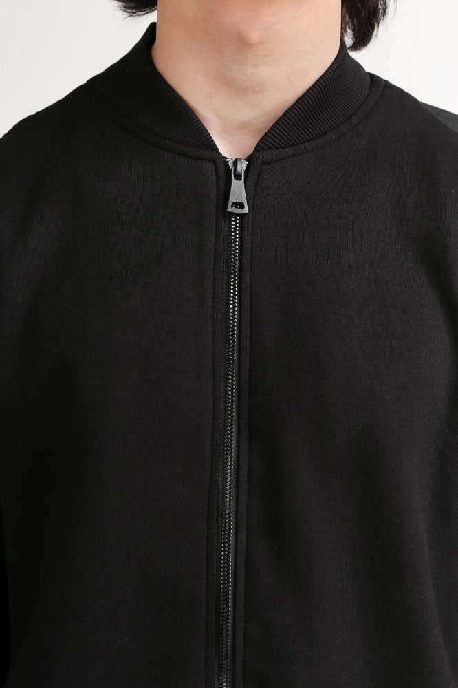 Black Fashion Knitted Jacket MN-KNJ-WS23-005