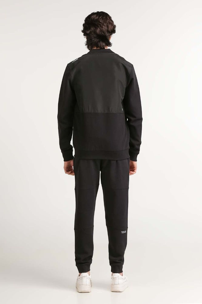 Black Fashion Knitted Jacket MN-KNJ-WS23-005