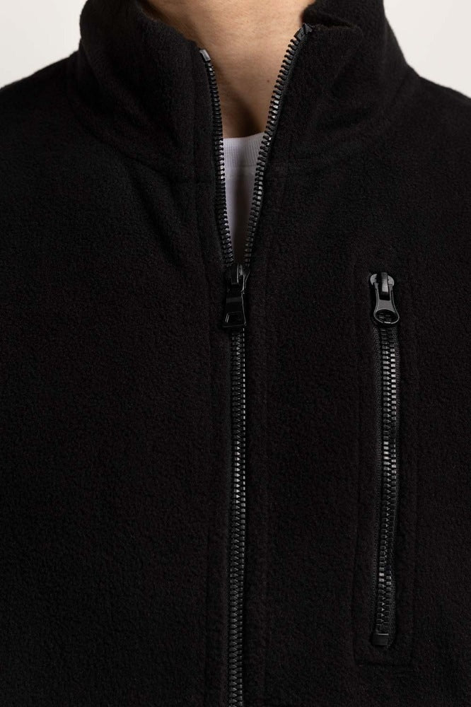 Black Fashion Knitted Vest MN-KNV-WS23-006