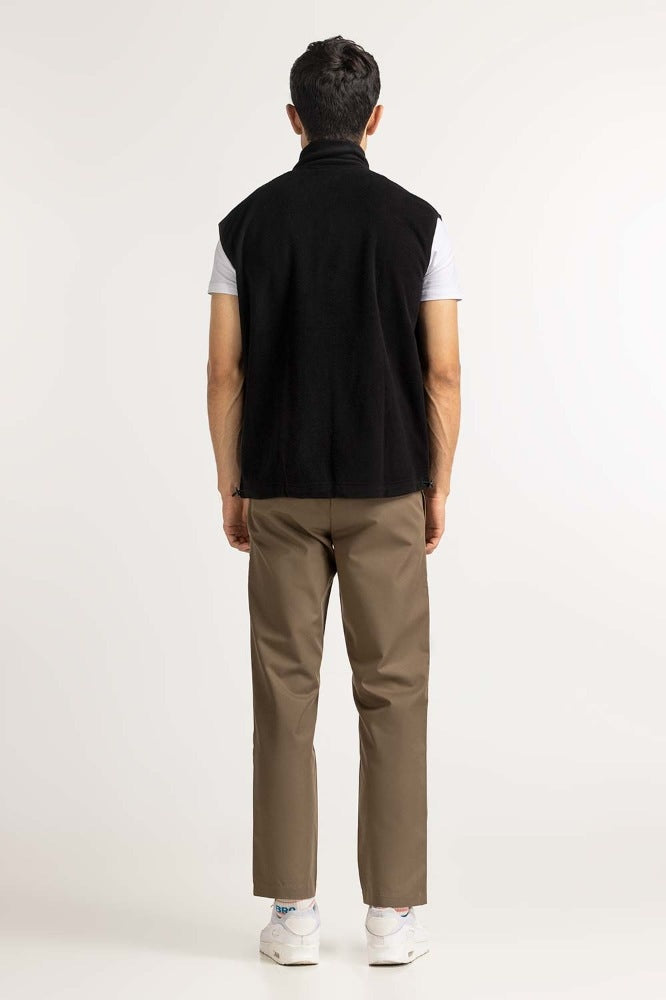 Black Fashion Knitted Vest MN-KNV-WS23-006