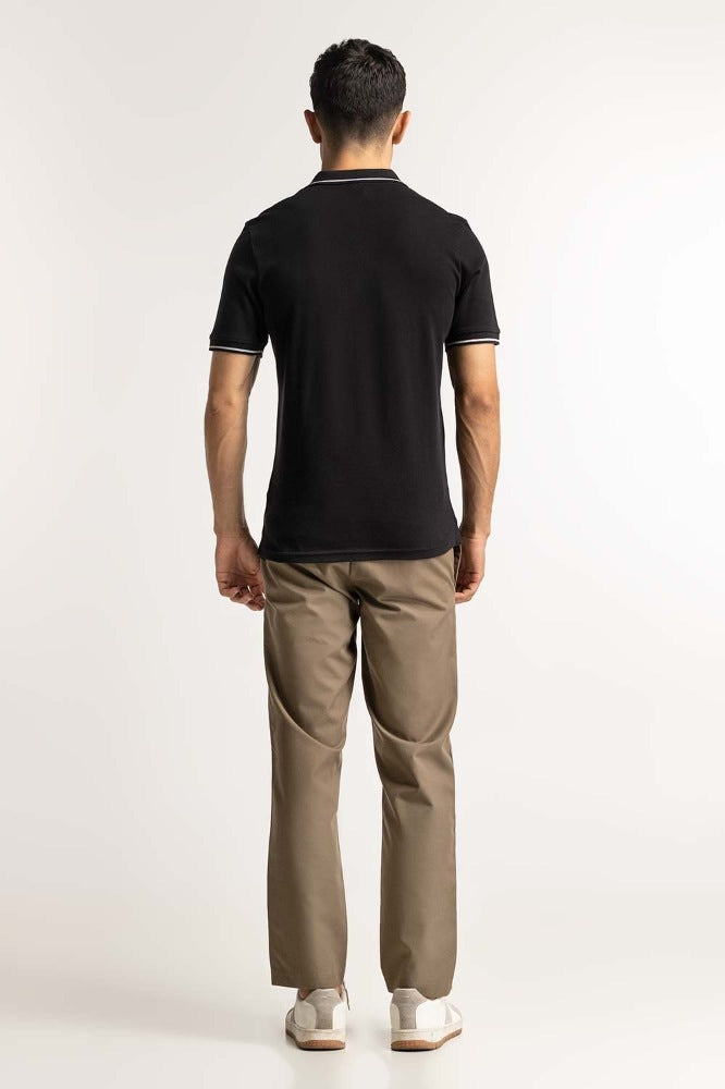 Black Fashion Polo MN-PS-TP-S24-615
