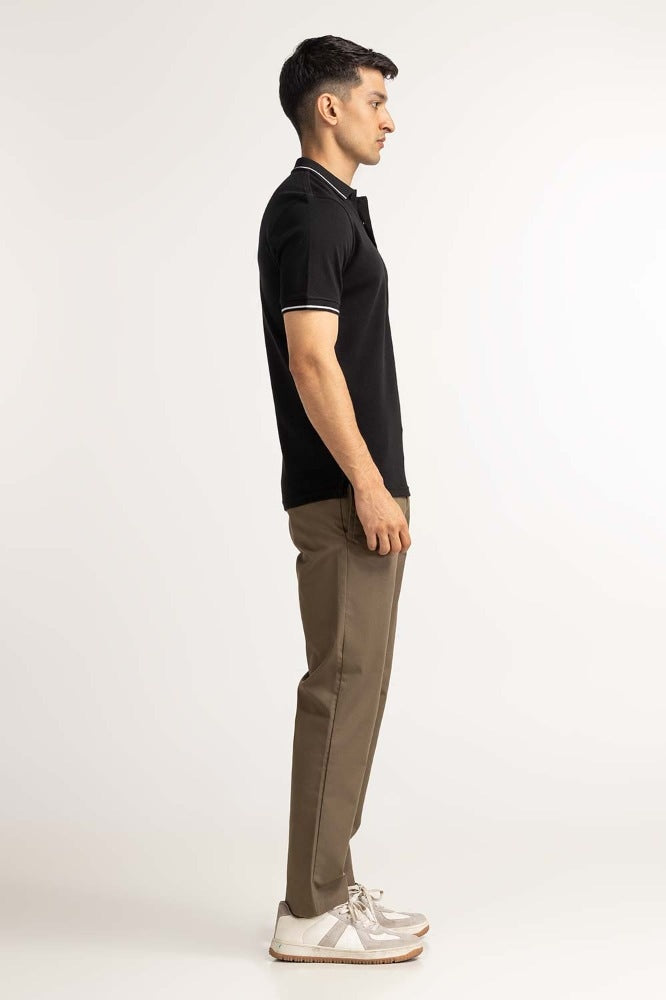 Black Fashion Polo MN-PS-TP-S24-615