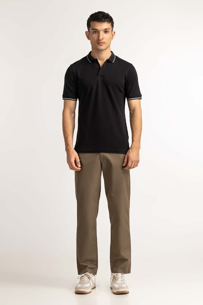Black Fashion Polo MN-PS-TP-S24-615