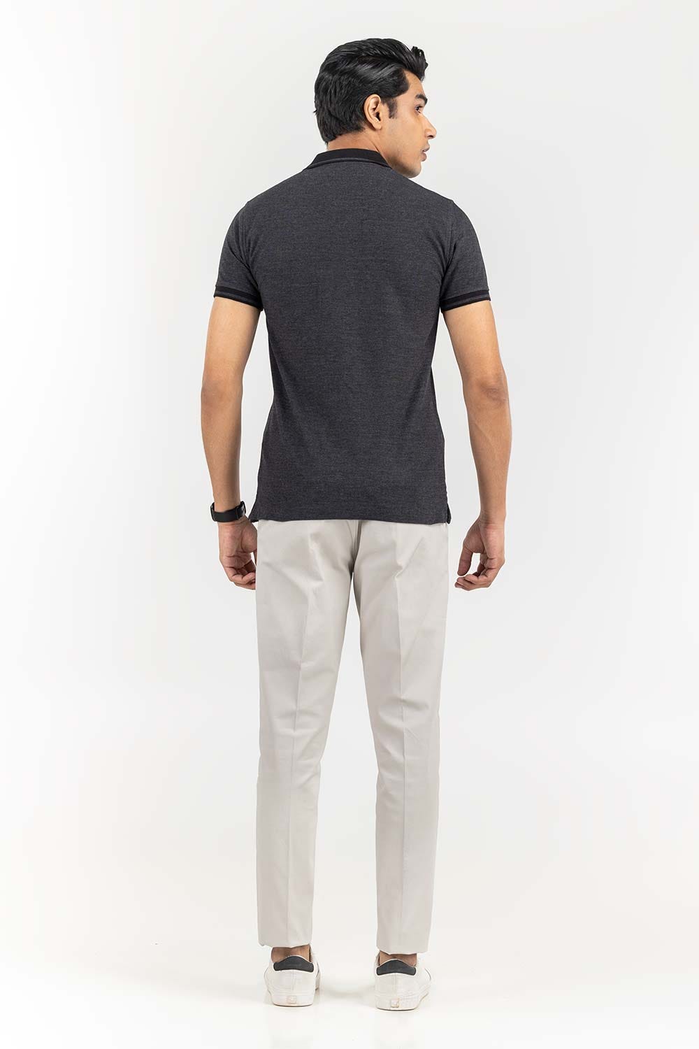 Black Fashion Polo PS-FPK22-001