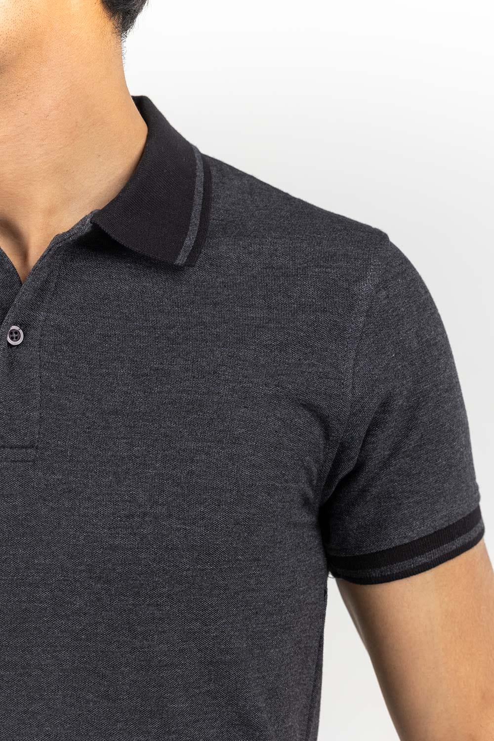 Black Fashion Polo PS-FPK22-001