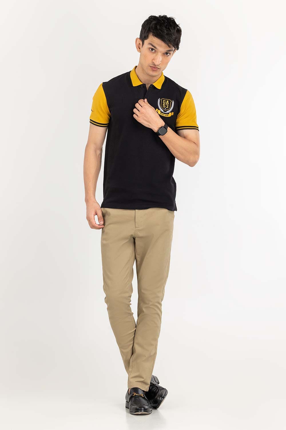 Black Fashion Polo PS-FPK22-046