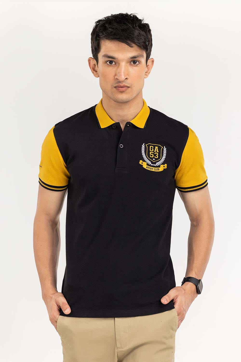 Black Fashion Polo PS-FPK22-046