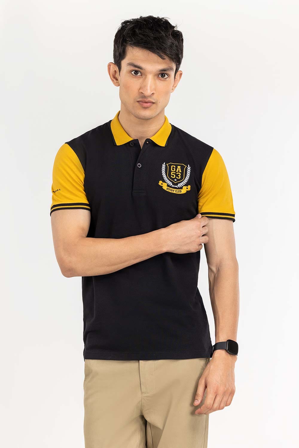 Black Fashion Polo PS-FPK22-046