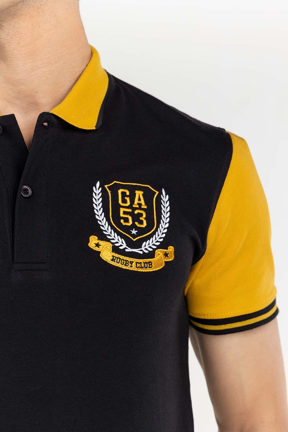 Black Fashion Polo PS-FPK22-046