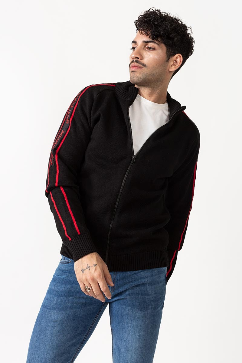 Black Fashion Sweater - FS-SWT-FD-135-01