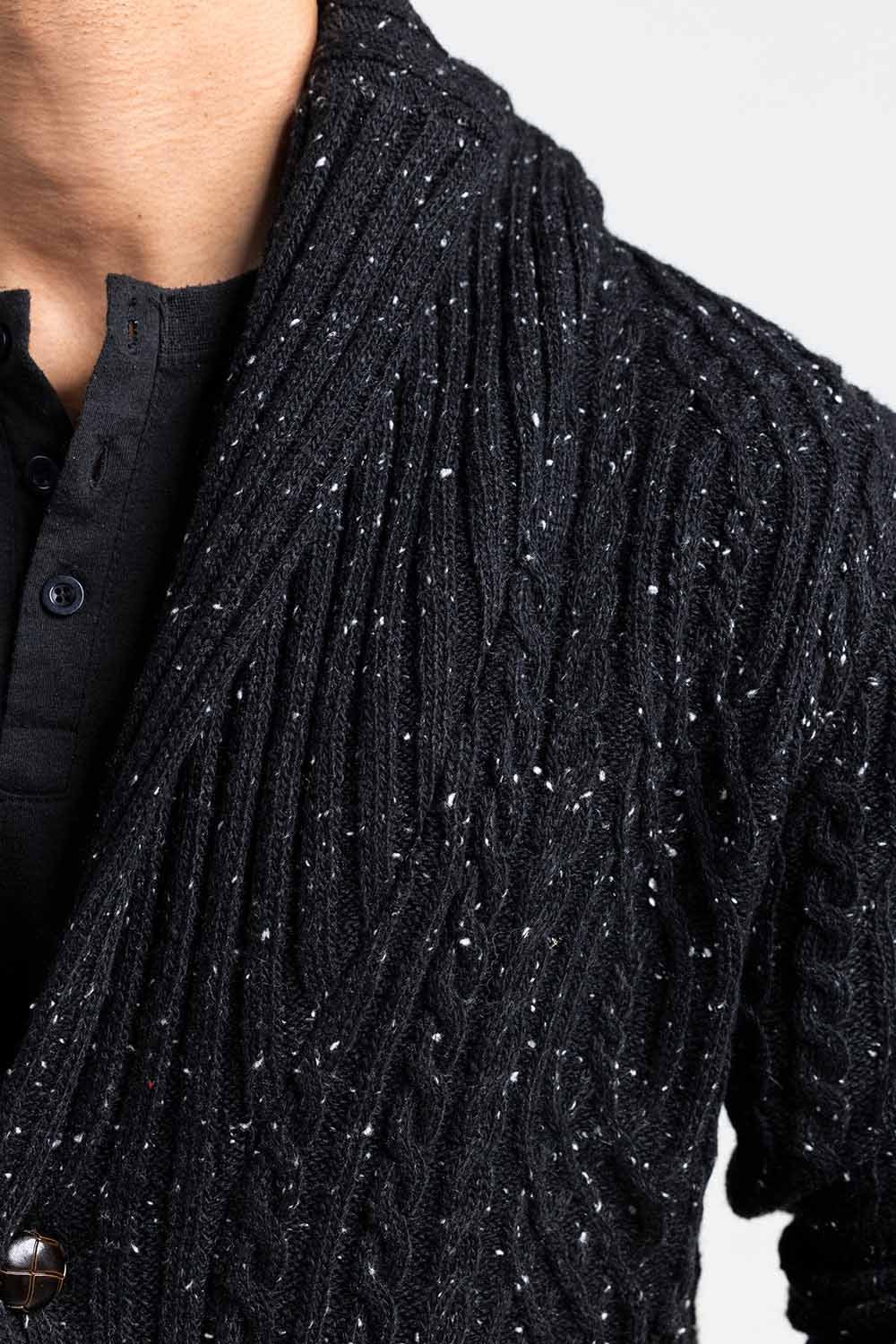 Black Fashion Sweater FS-SWT-ACR-FD-409-01