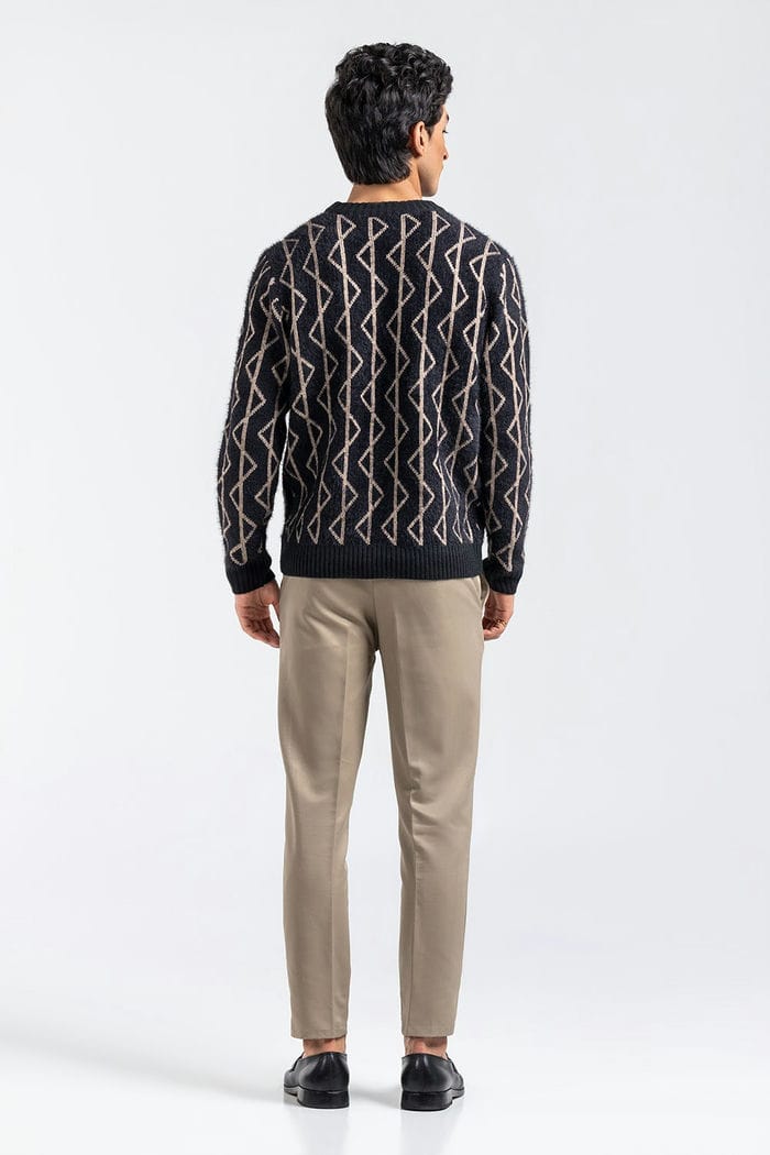 Black Fashion Sweater FS-SWT-ACR-FD-429-01