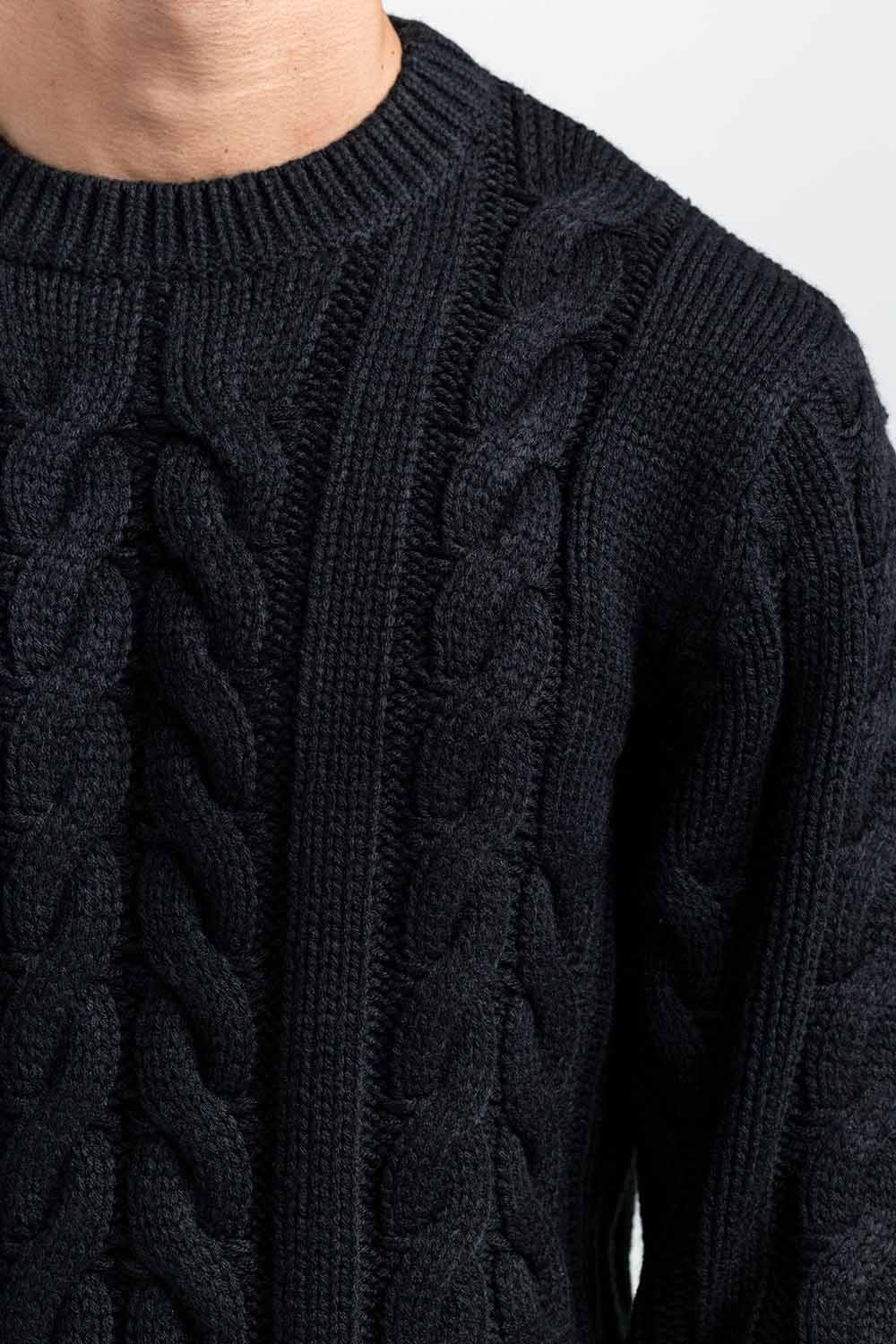 Black Fashion Sweater FS-SWT-ACR-FD-436-01