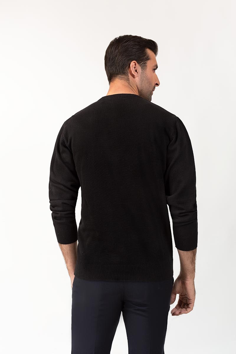 Black Fashion Sweater FS-SWT-D32-04