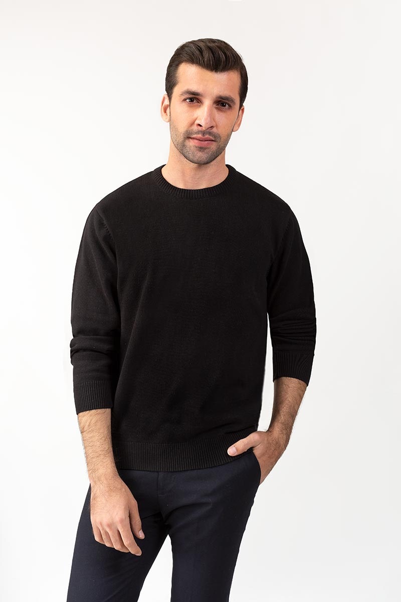 Black Fashion Sweater FS-SWT-D32-04