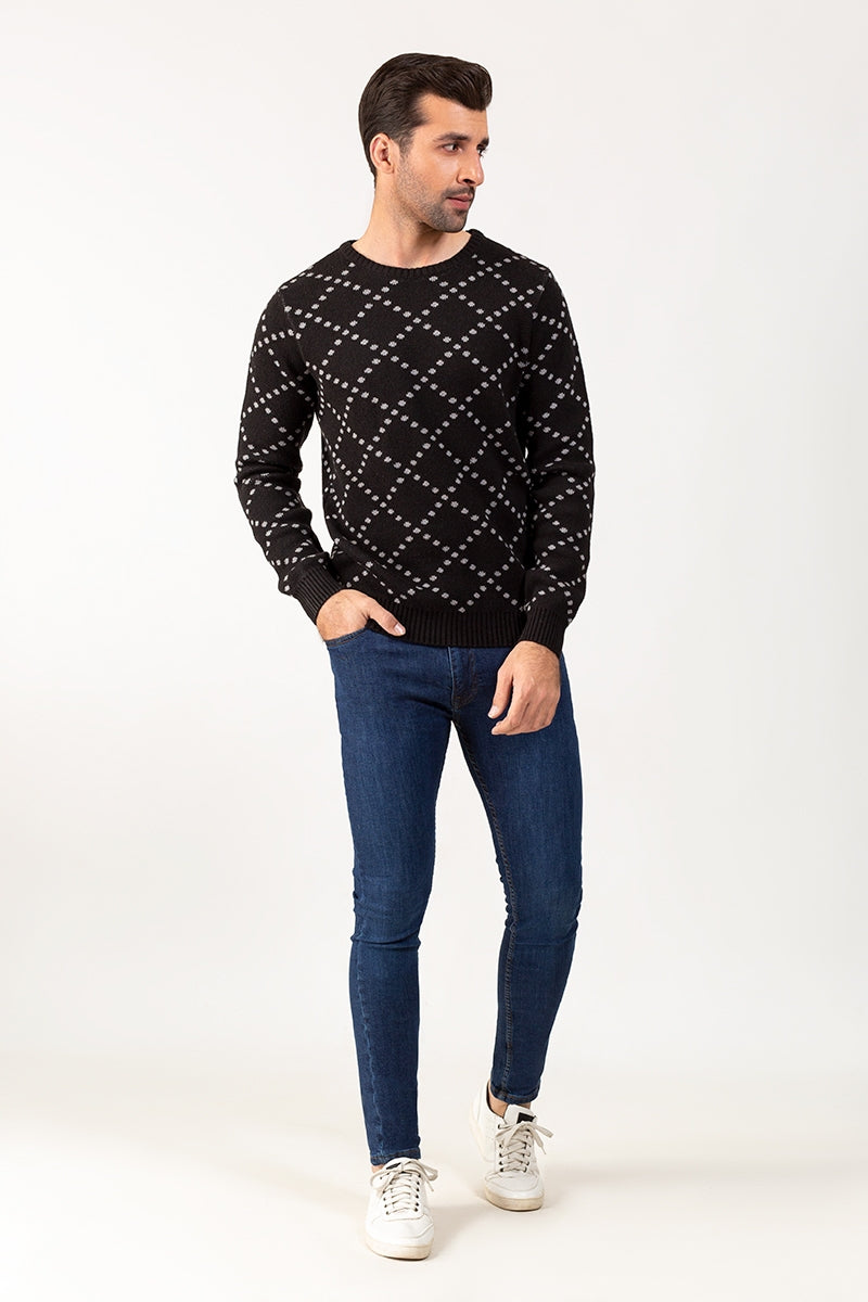 Black Fashion Sweater FS-SWT-FD-268-01