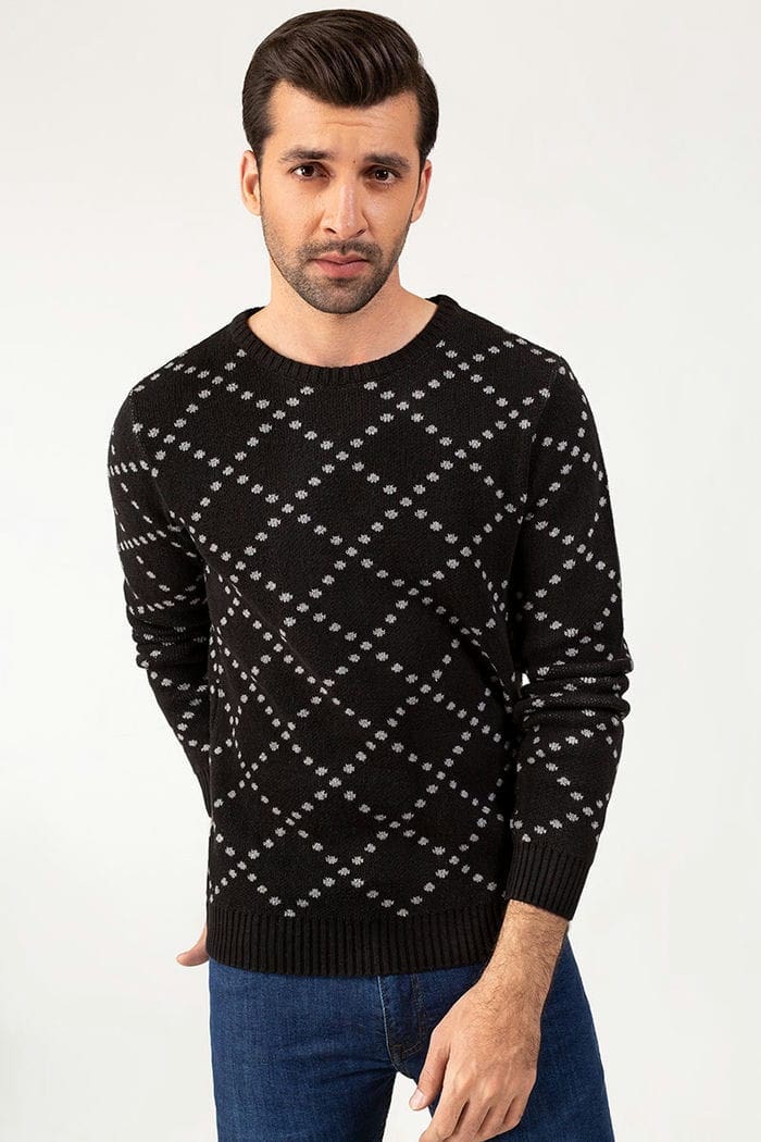 Black Fashion Sweater FS-SWT-FD-268-01