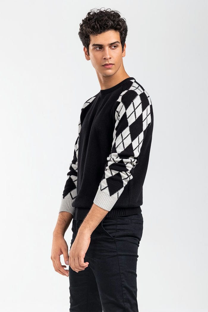 Black Fashion Sweater FS-SWT-FD-374-01