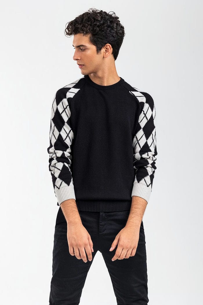 Black Fashion Sweater FS-SWT-FD-374-01