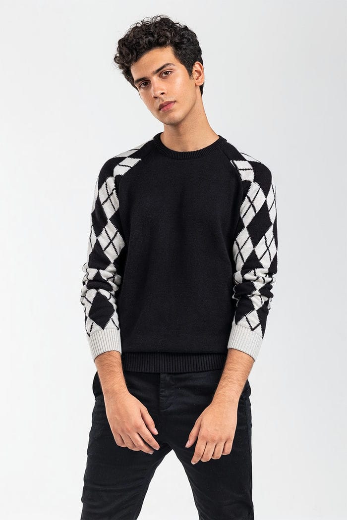 Black Fashion Sweater FS-SWT-FD-374-01