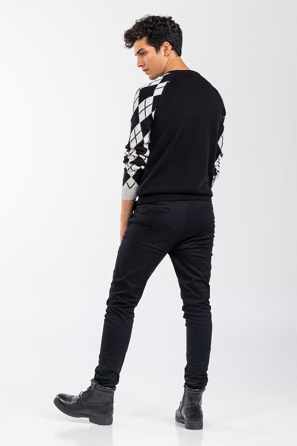 Black Fashion Sweater FS-SWT-FD-374-01