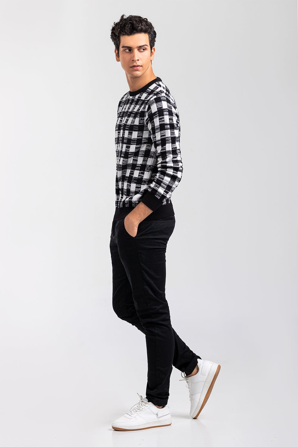 Black Fashion Sweater FS-SWT-FD-376-01