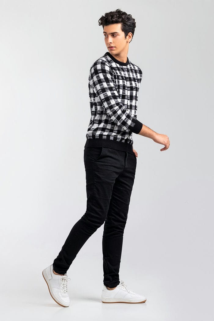 Black Fashion Sweater FS-SWT-FD-376-01