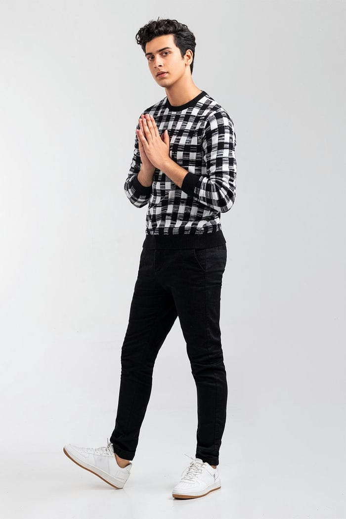 Black Fashion Sweater FS-SWT-FD-376-01