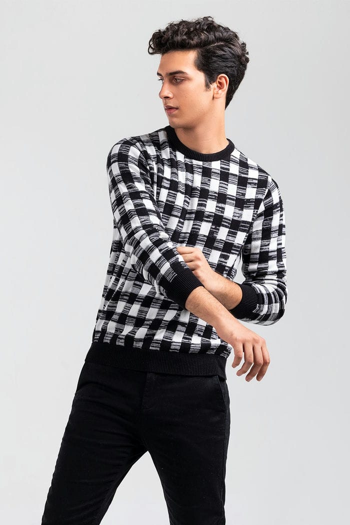 Black Fashion Sweater FS-SWT-FD-376-01