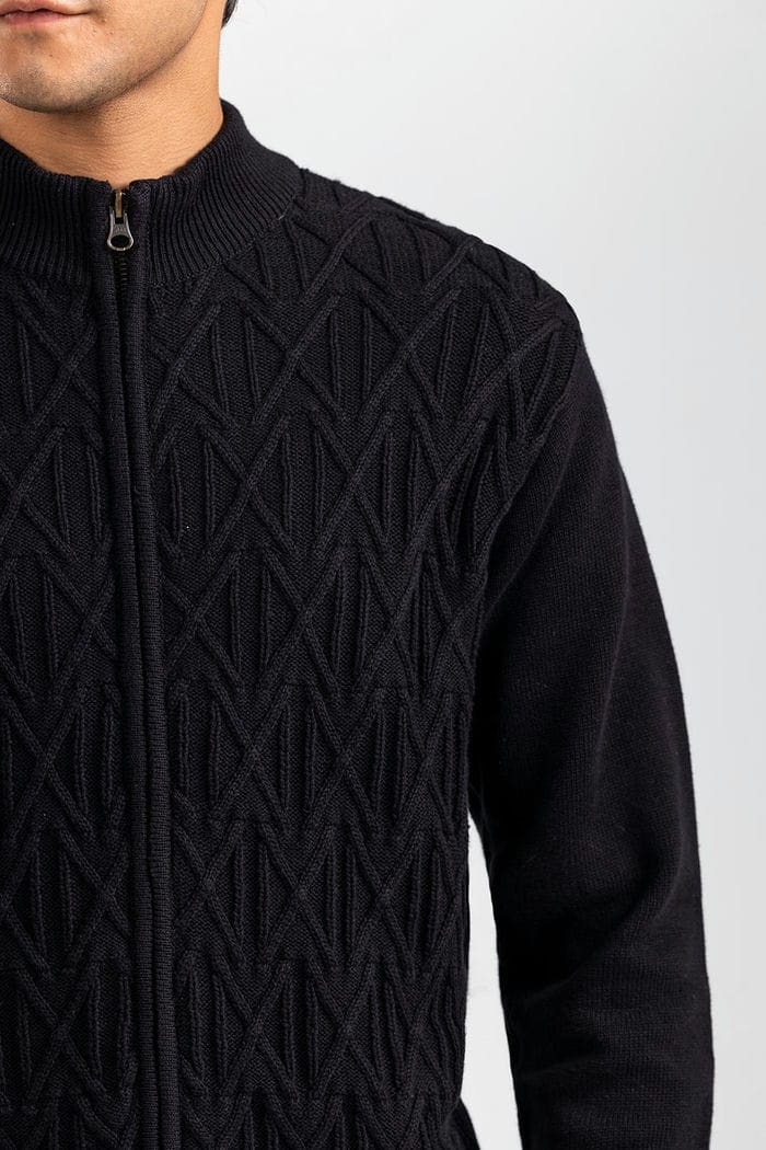 Black Fashion Sweater FS-SWT-FD-385-01