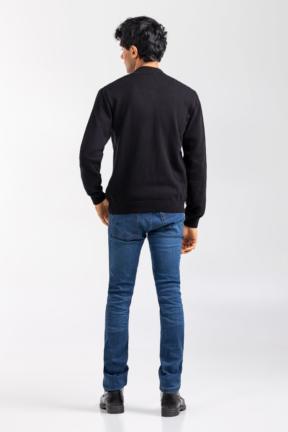 Black Fashion Sweater FS-SWT-FD-385-01