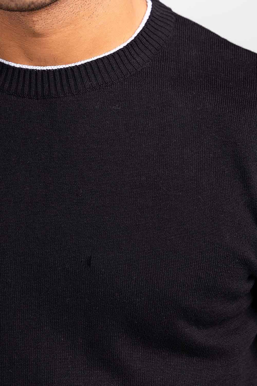 Black Fashion Sweater FS-SWT-FD-396-01