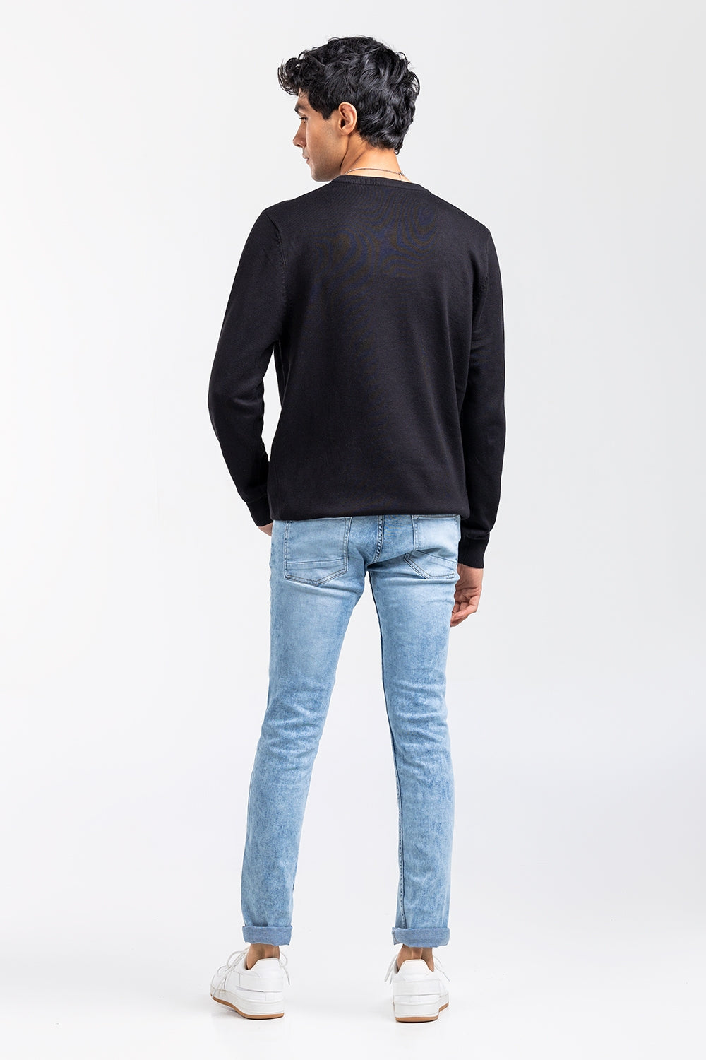 Black Fashion Sweater FS-SWT-VPN-FD-403-01