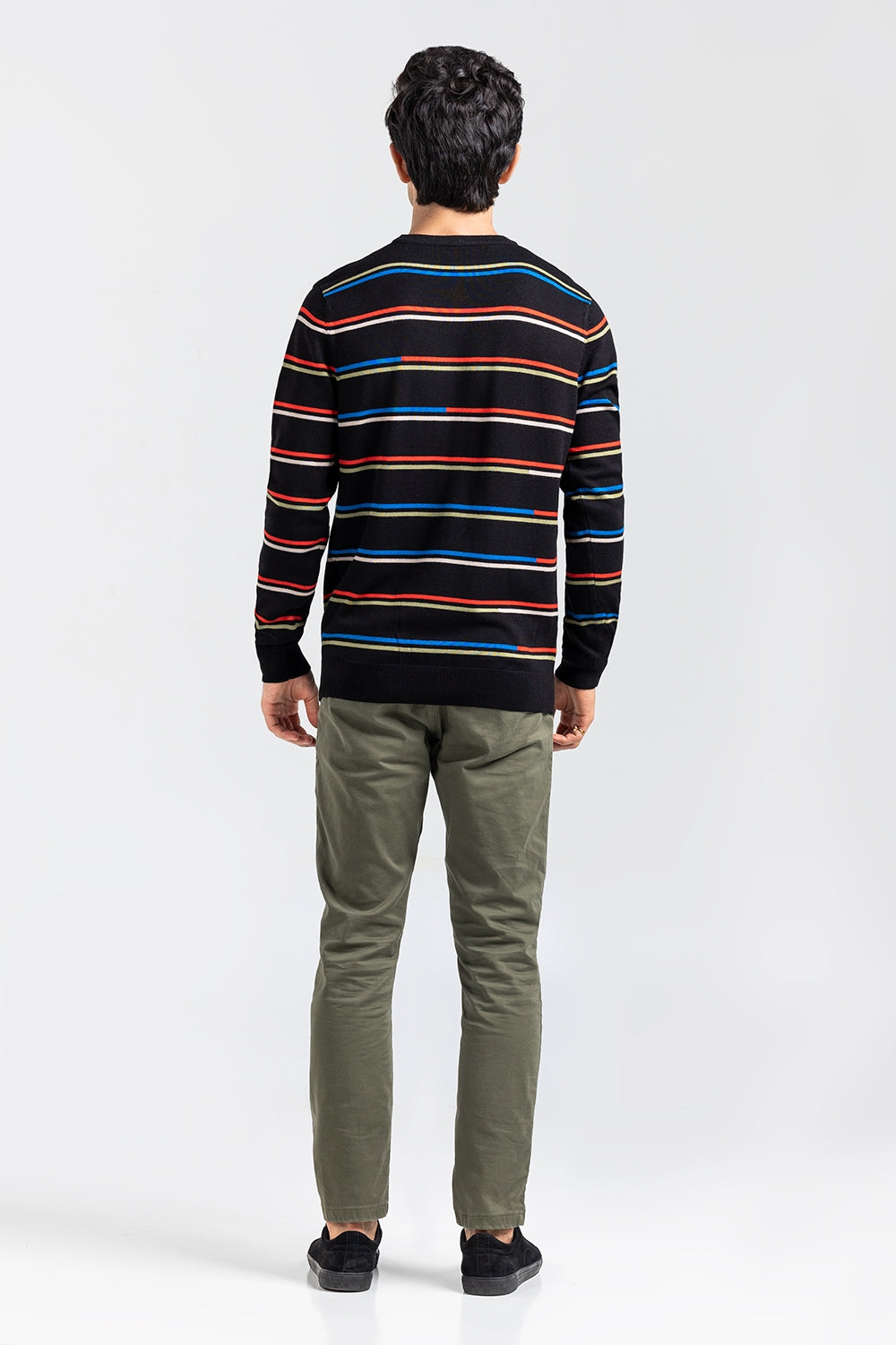 Black Fashion Sweater FS-SWT-VPN-FD-416-01