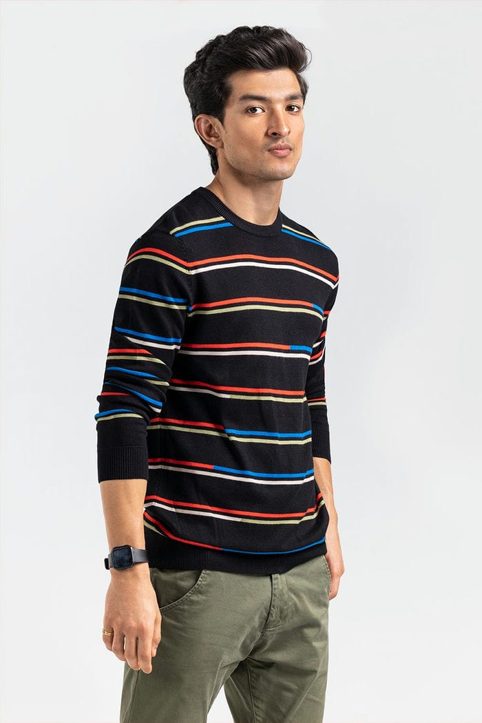 Black Fashion Sweater FS-SWT-VPN-FD-416-01