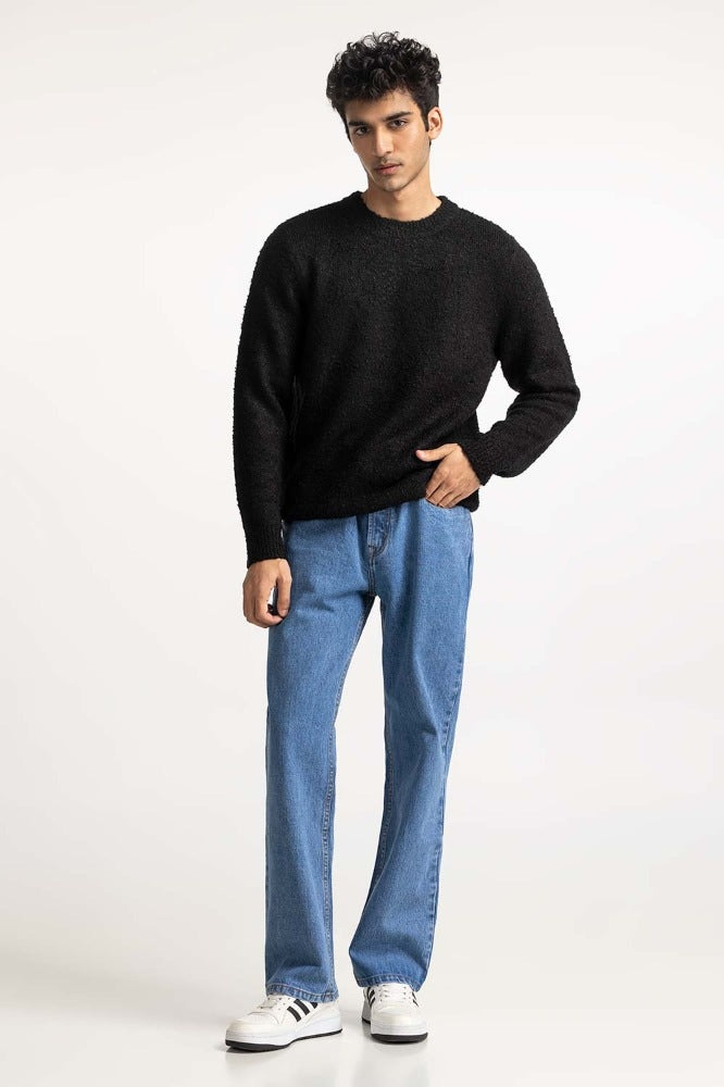 Black Fashion Sweater MN-SWT-WS23-009