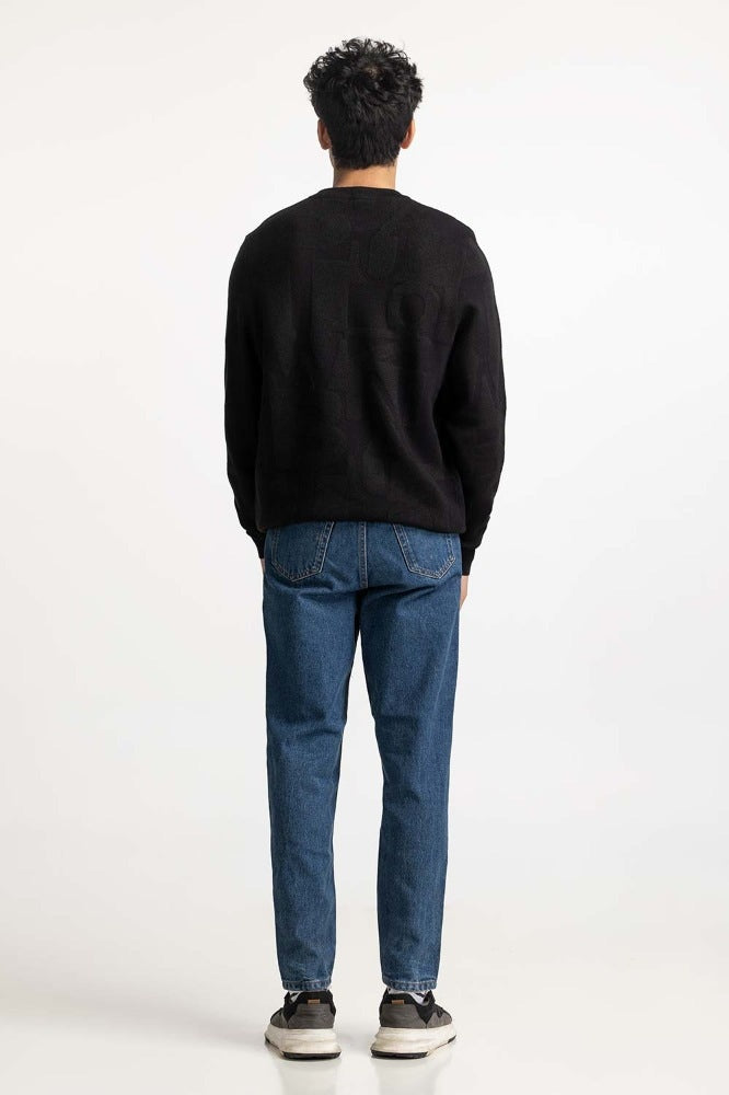 Black Fashion Sweater MN-SWT-WS23-037