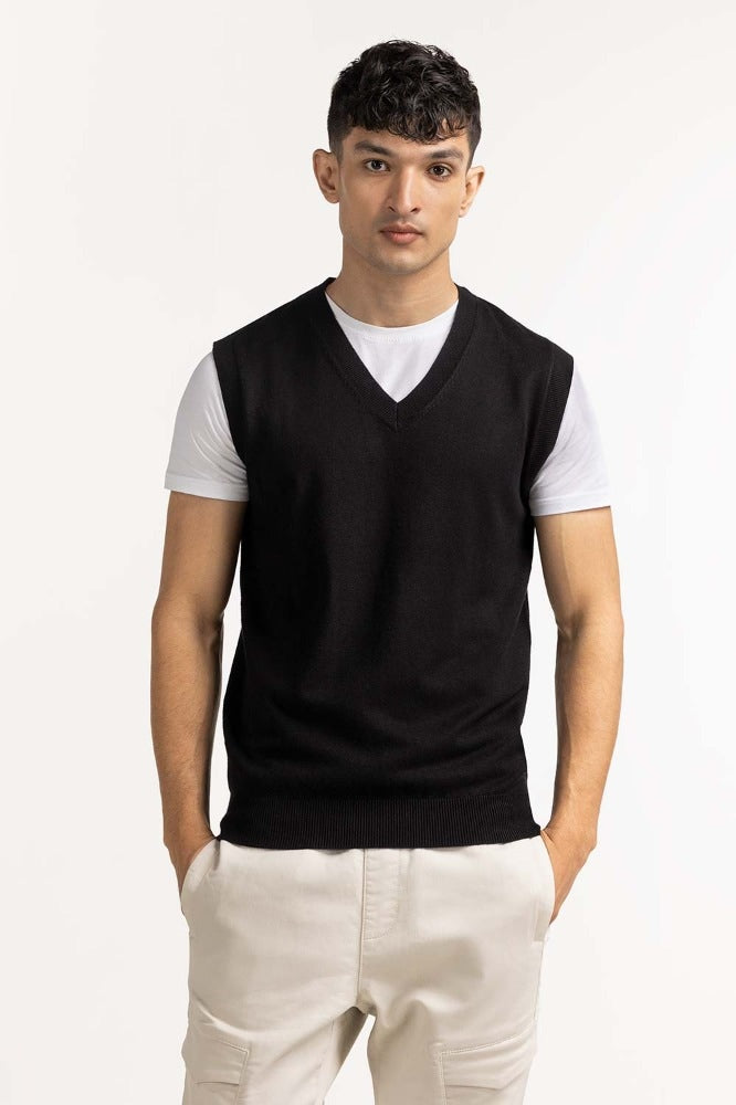 Black Fashion Sweater MN-SWT-WS23-181A